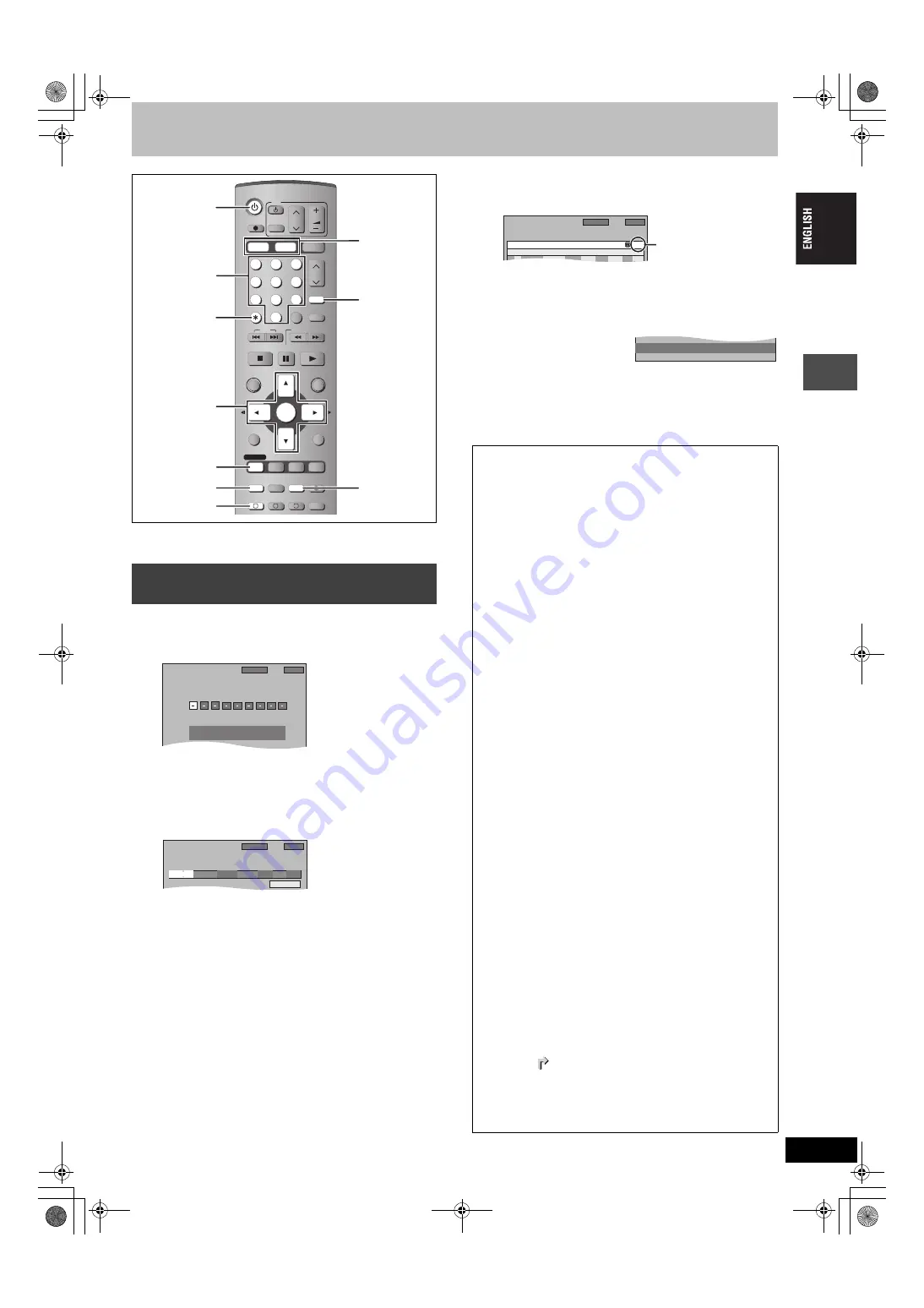 Panasonic DMRE500H - DVD RECORDER DECK Operating Instructions Manual Download Page 27