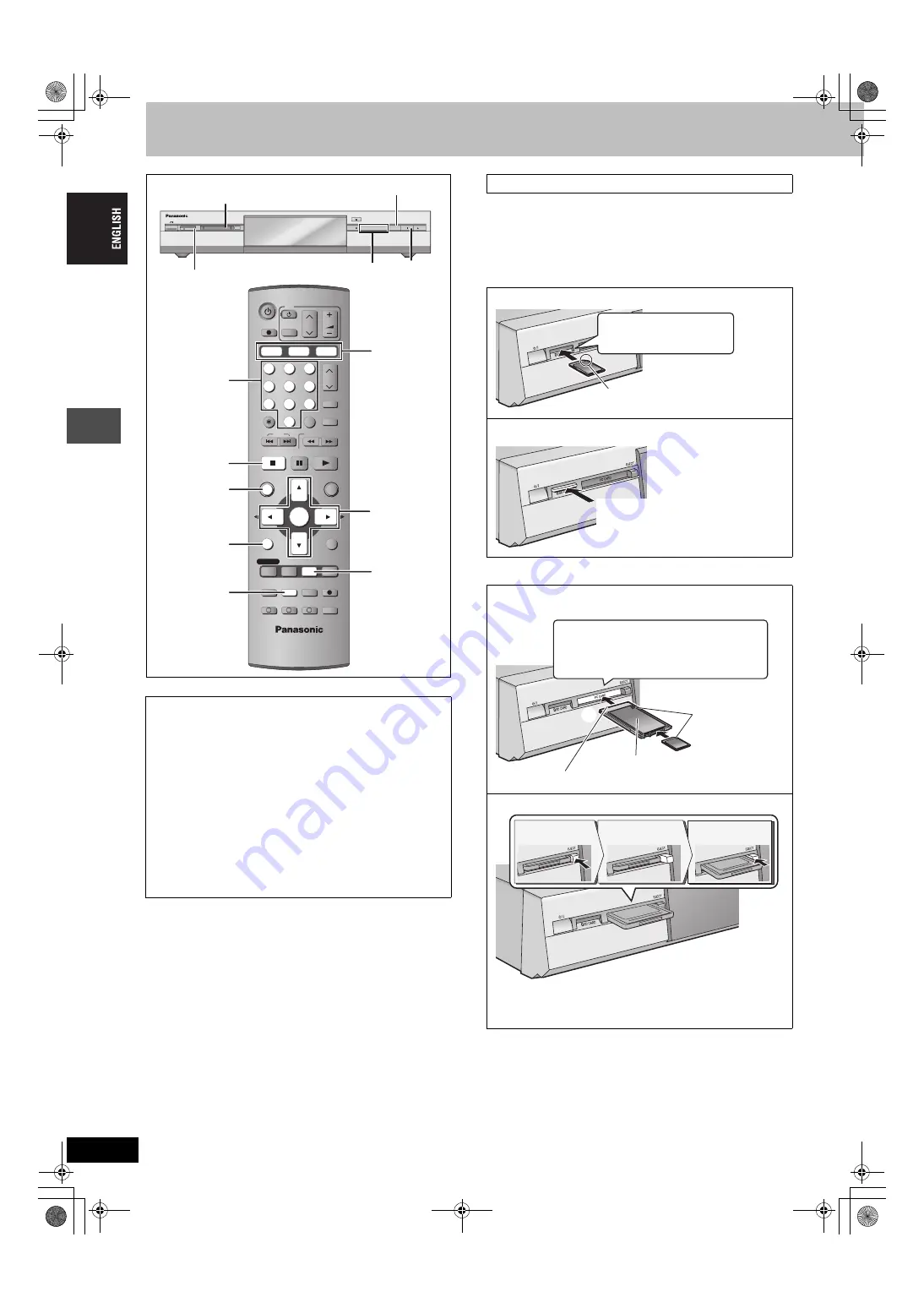 Panasonic DMRE500H - DVD RECORDER DECK Скачать руководство пользователя страница 34