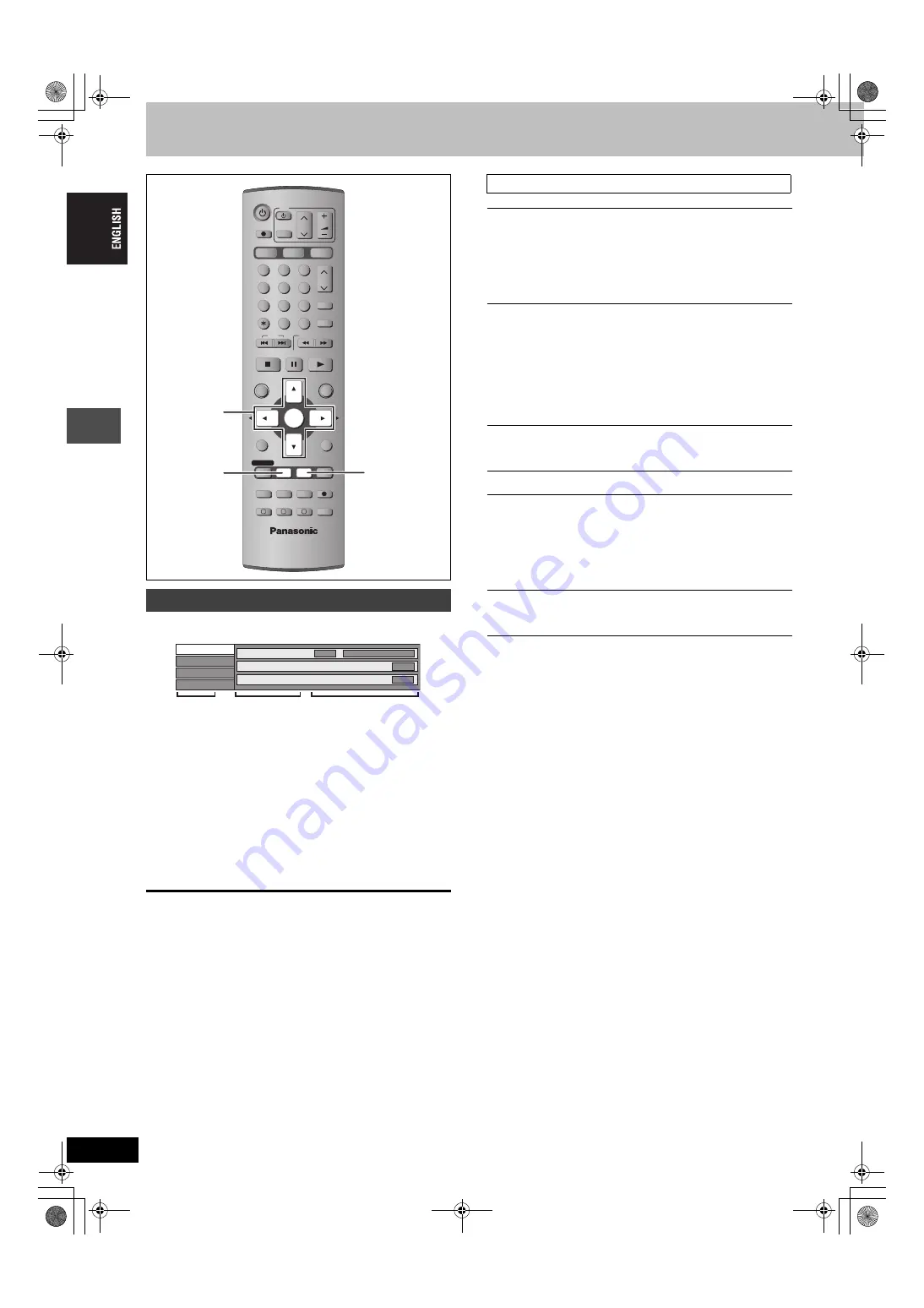 Panasonic DMRE500H - DVD RECORDER DECK Operating Instructions Manual Download Page 38