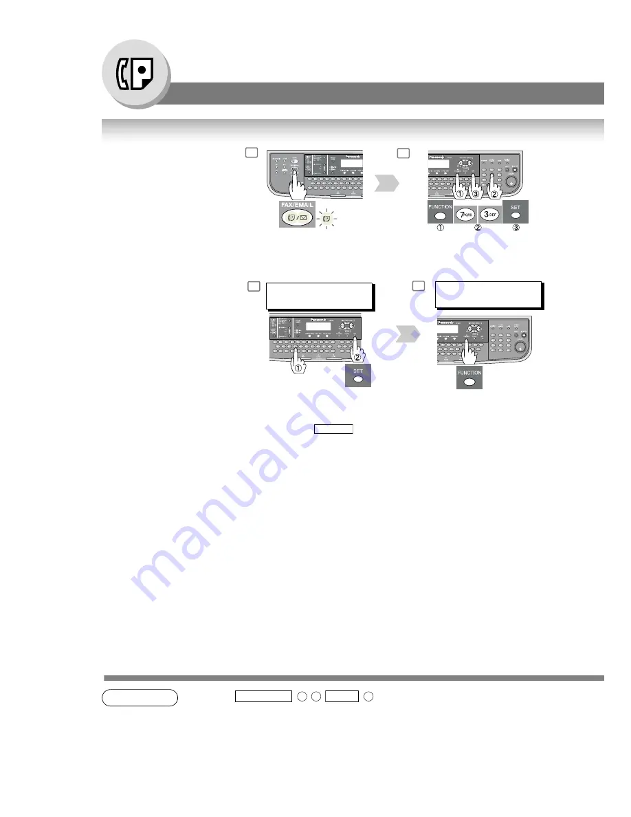 Panasonic DP-190 Operating Instructions Manual Download Page 38