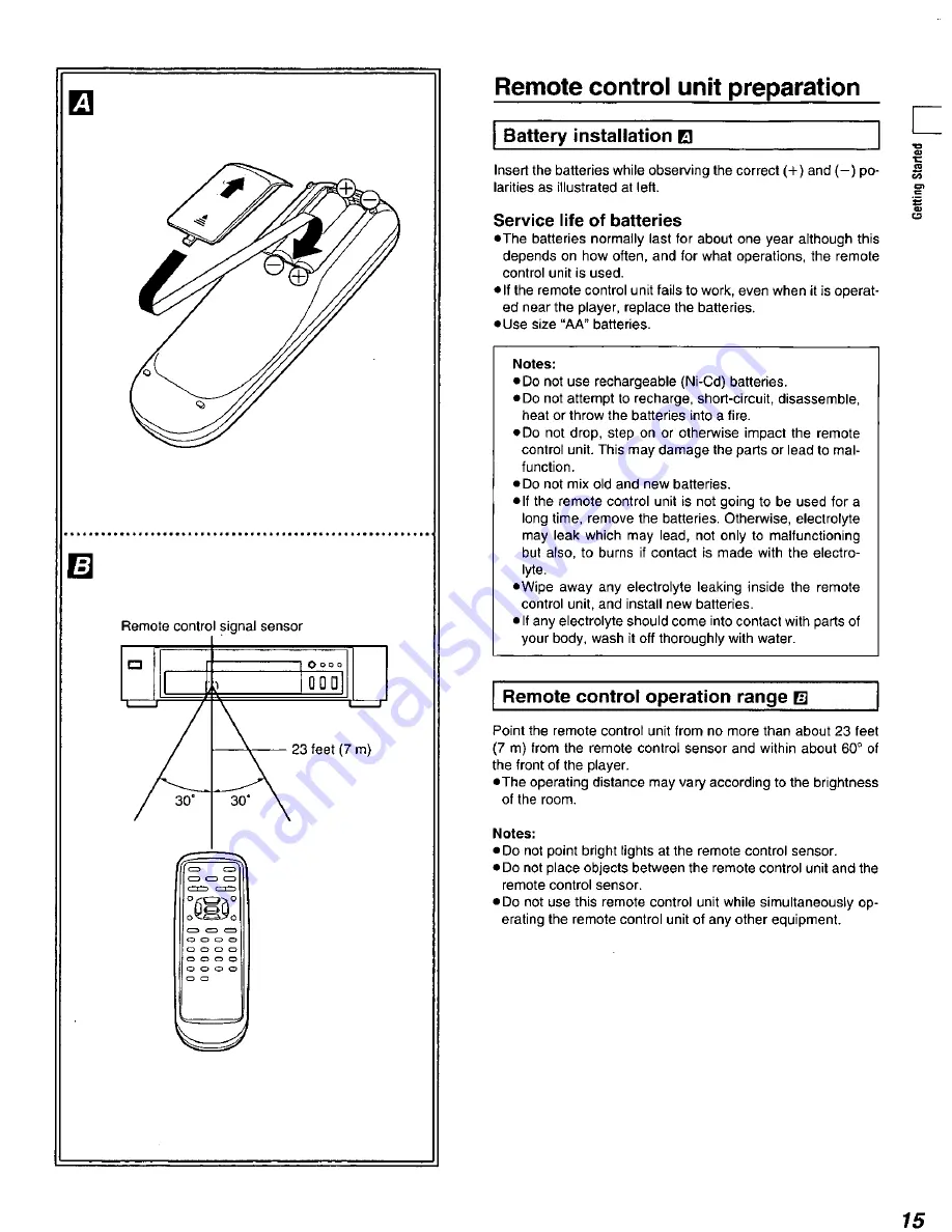 Panasonic DVD-A115U Скачать руководство пользователя страница 15