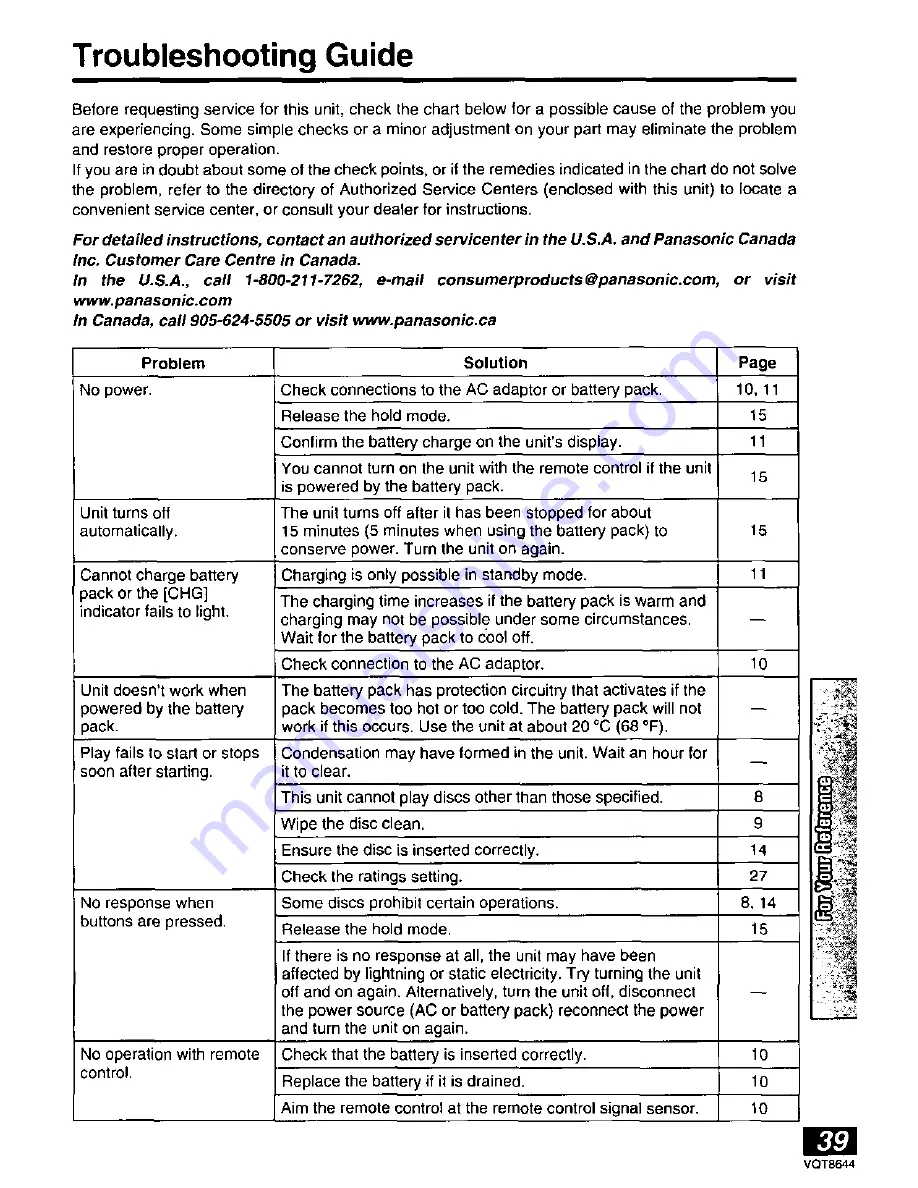 Panasonic DVD-PV55 Operating Instructions Manual Download Page 39