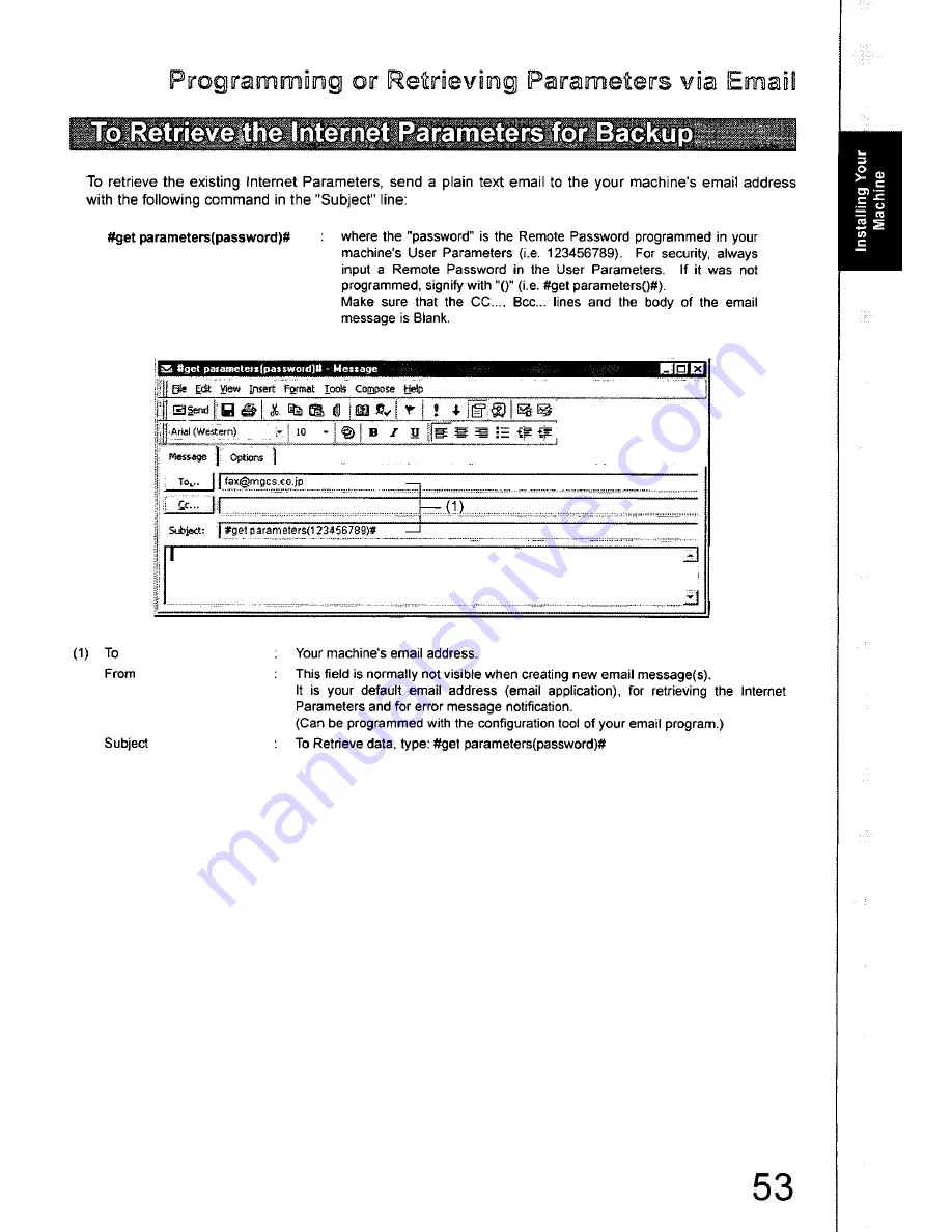 Panasonic DX-800AU Operating Instructions Manual Download Page 53