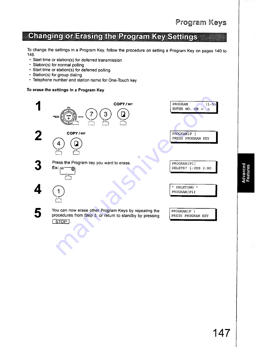 Panasonic DX-800AU Operating Instructions Manual Download Page 147