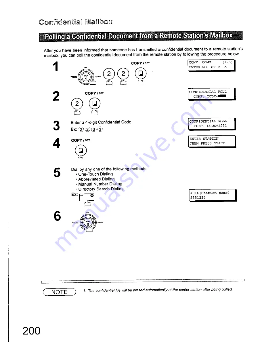 Panasonic DX-800AU Operating Instructions Manual Download Page 200