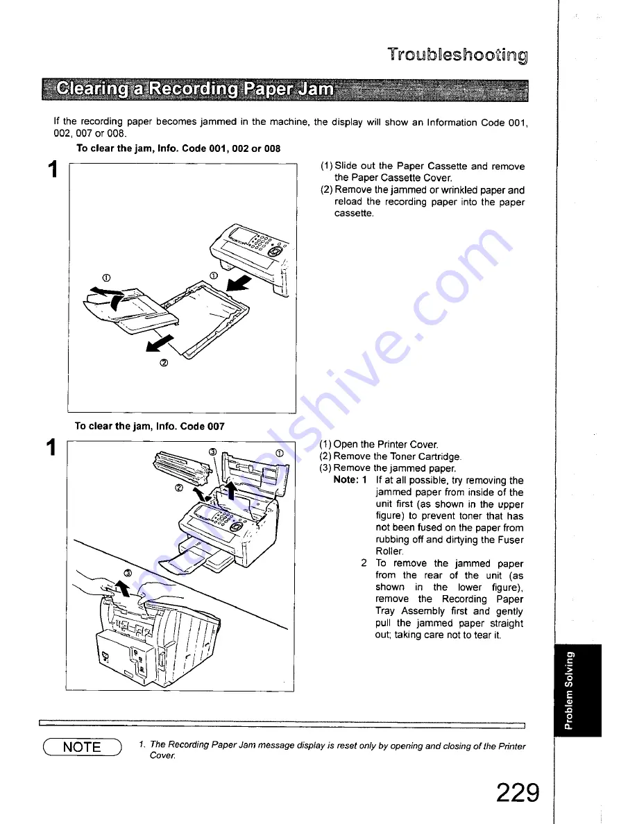 Panasonic DX-800AU Operating Instructions Manual Download Page 229