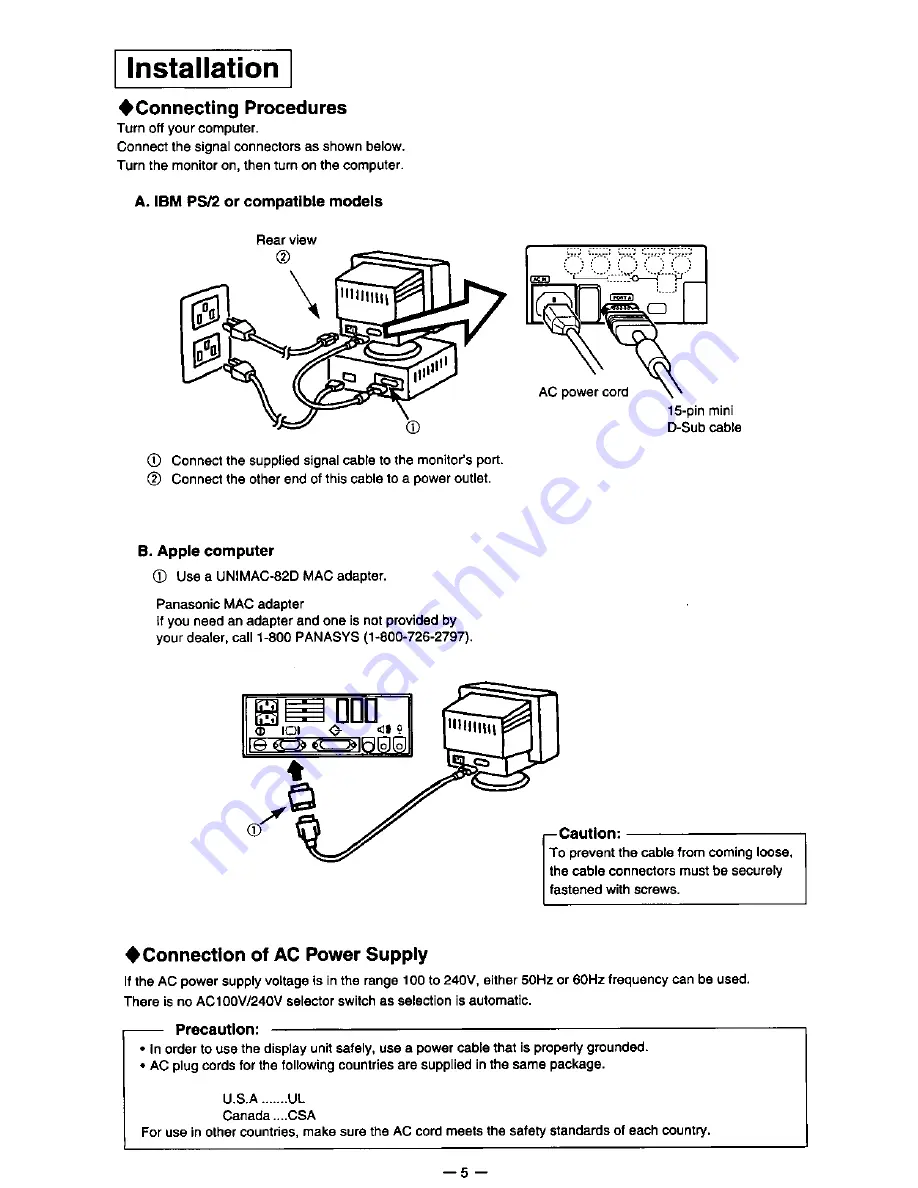 Panasonic E110I User Manual Download Page 10