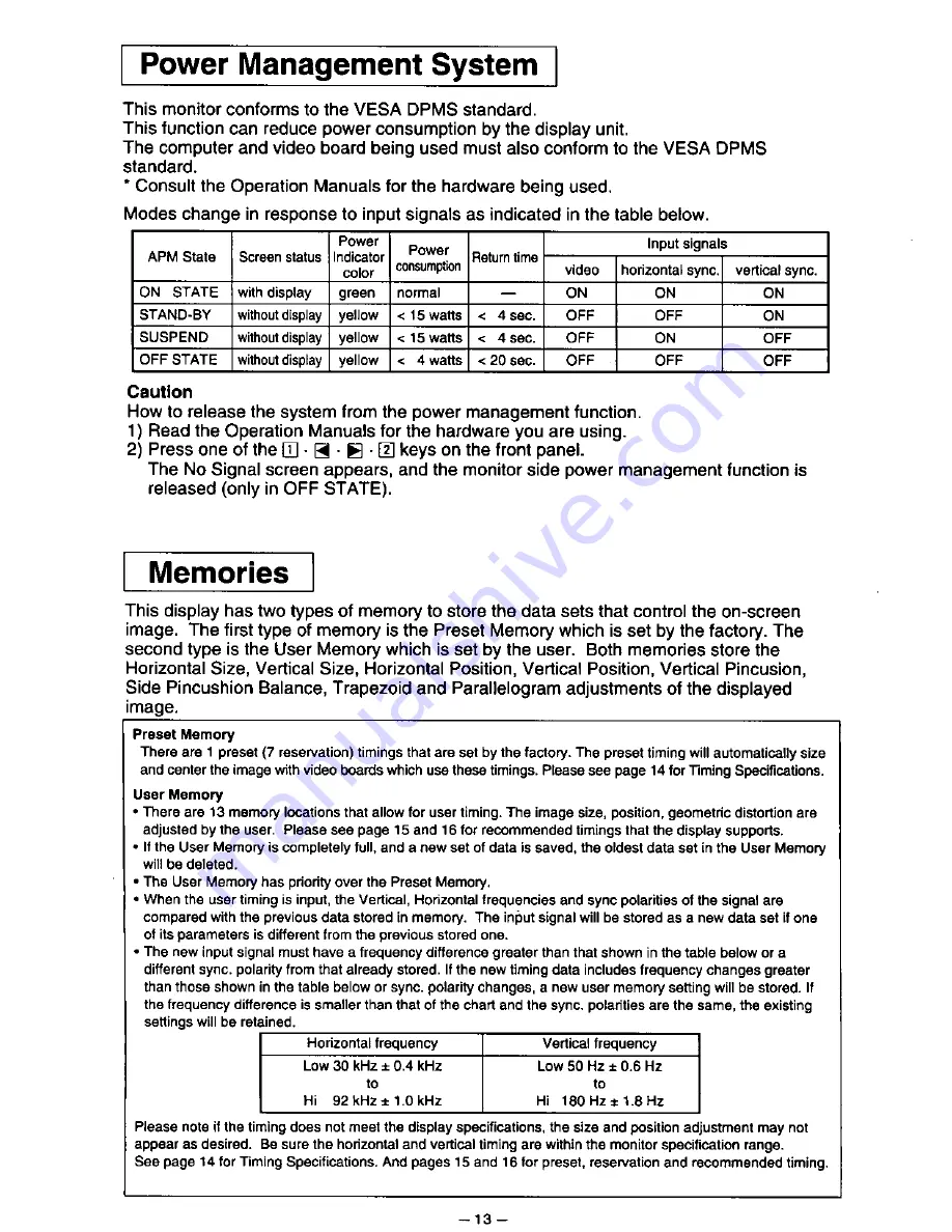 Panasonic E110I User Manual Download Page 18