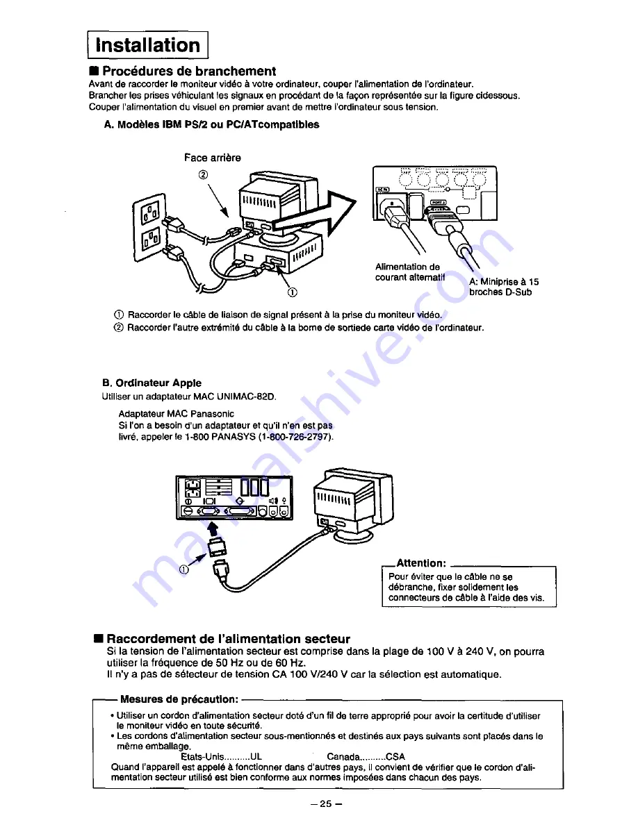 Panasonic E110I User Manual Download Page 30