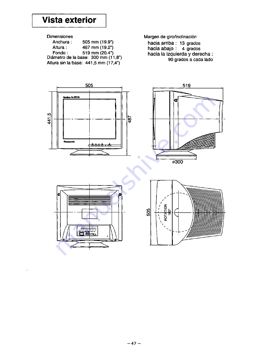 Panasonic E110I User Manual Download Page 52