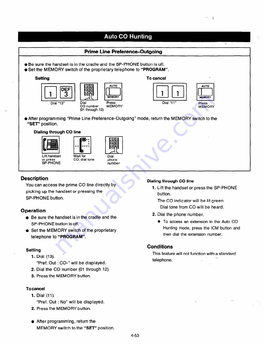 Panasonic EASA-PHONE KX-T123211D Installation Manual Download Page 196