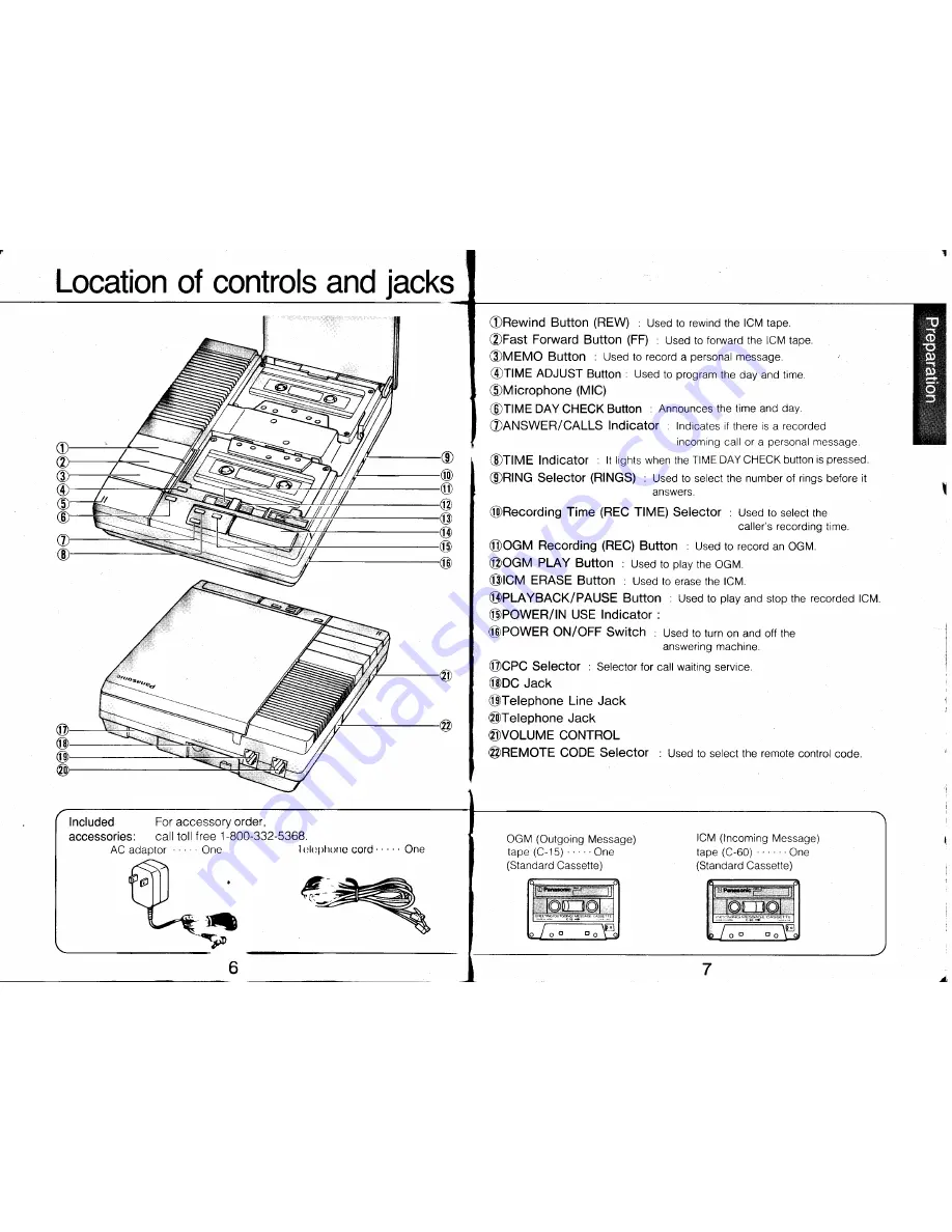 Panasonic Easa-Phone KX-T1460 Скачать руководство пользователя страница 4