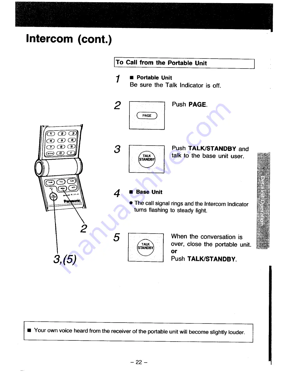 Panasonic EASA-PHONE KX-T3000BA Скачать руководство пользователя страница 23