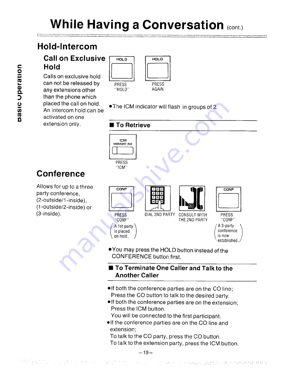 Panasonic EASA-PHONE KX-T30850 Скачать руководство пользователя страница 20