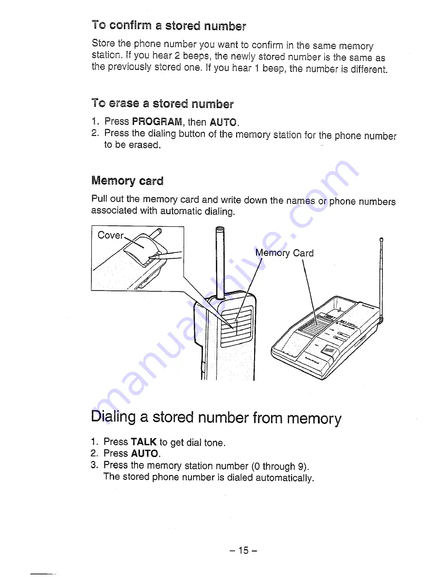 Panasonic EASA-PHONE KX-T3716NZ Operating Instructions Manual Download Page 15