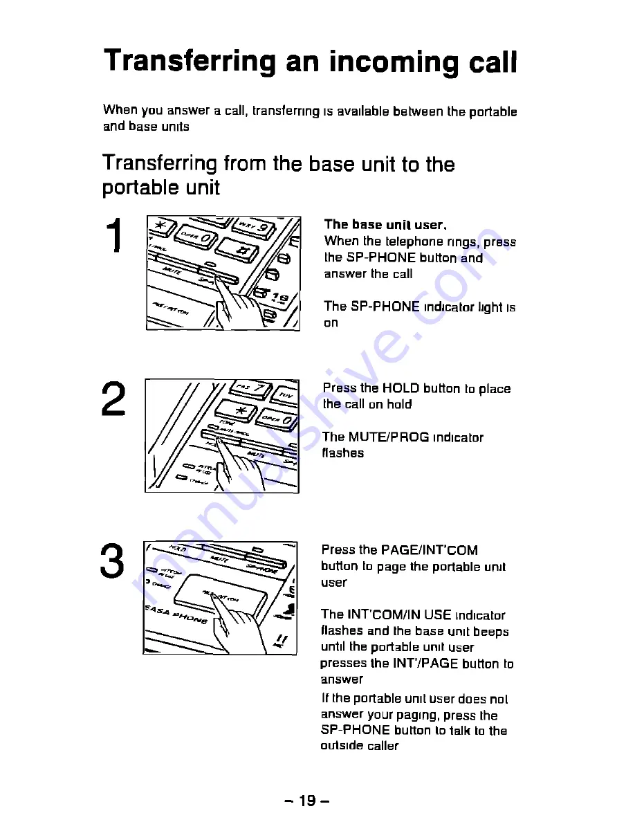 Panasonic Easa-Phone KX-T3910 Operating Instructions Manual Download Page 24