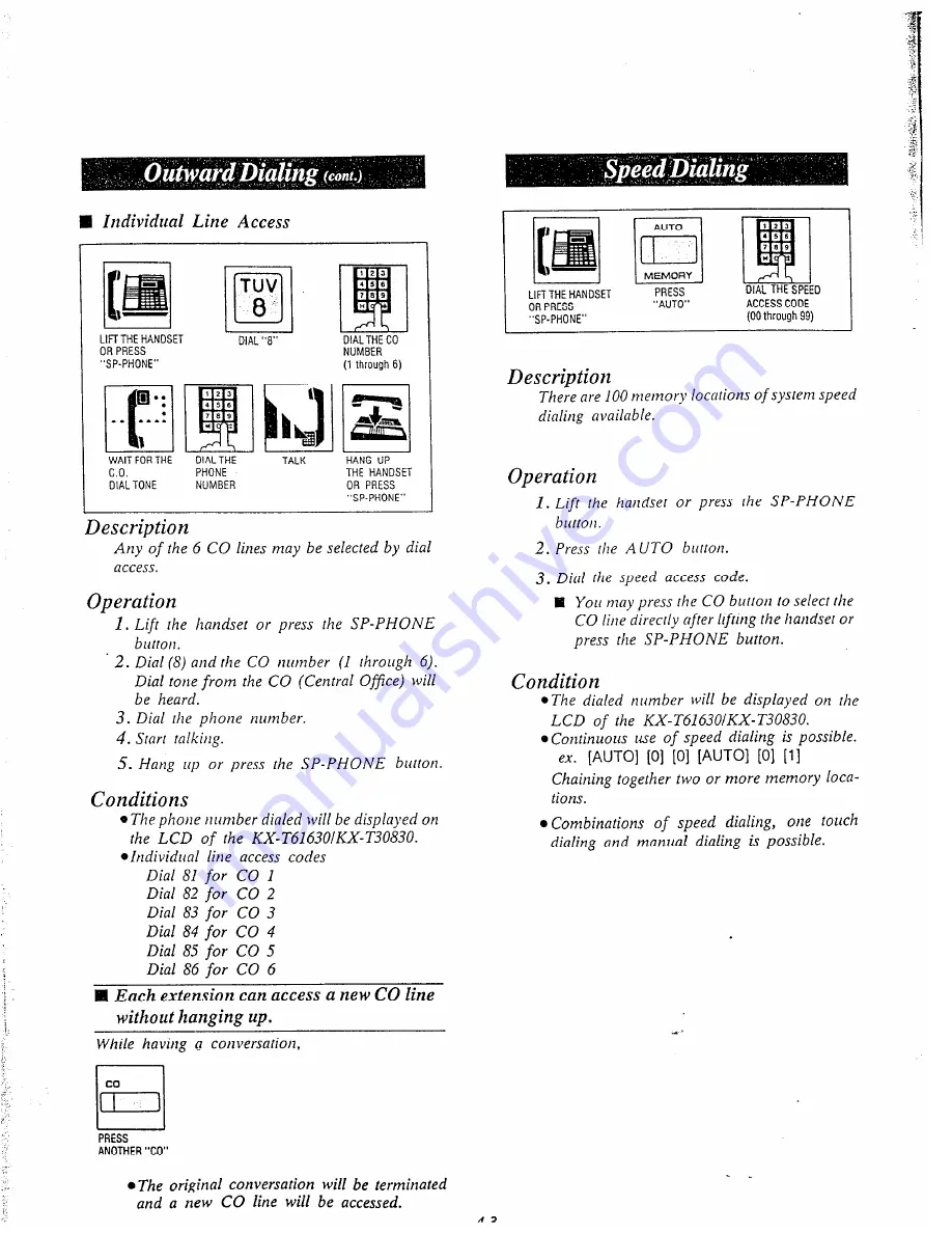 Panasonic EASA-PHONE KX-T61610 Скачать руководство пользователя страница 80