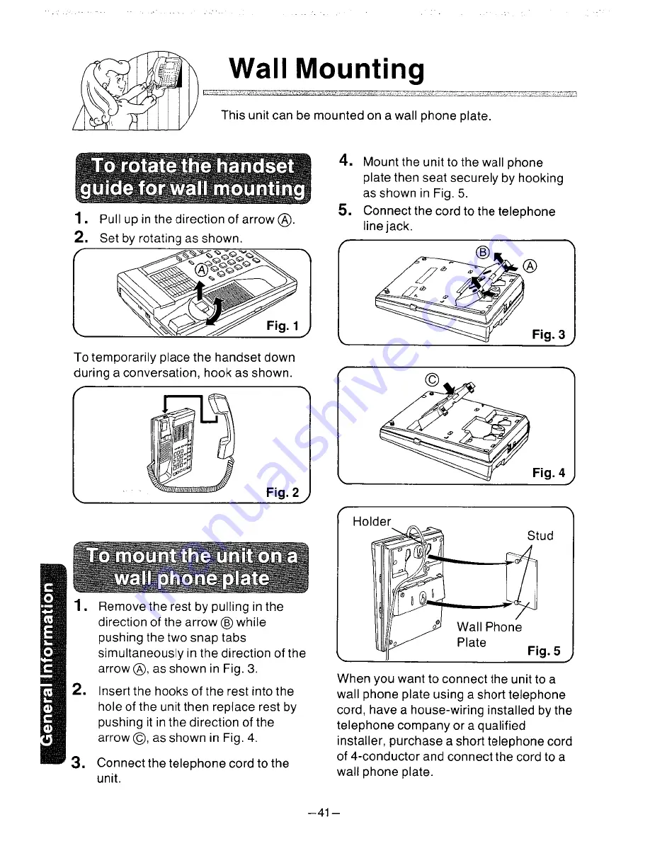 Panasonic EASA-PHONE KX-T61650 Operating Instructions Manual Download Page 42