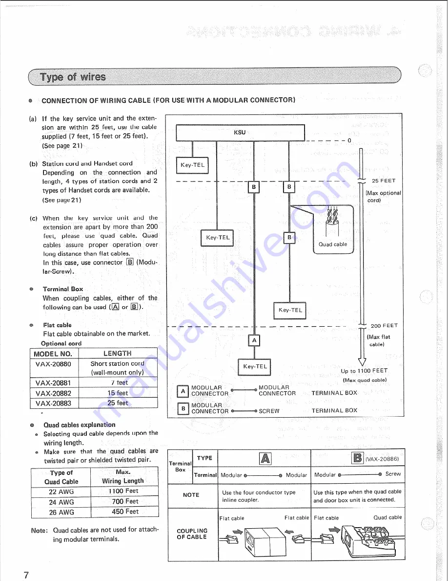 Panasonic Easa-Phone VA-12020 Installation Manual Download Page 10