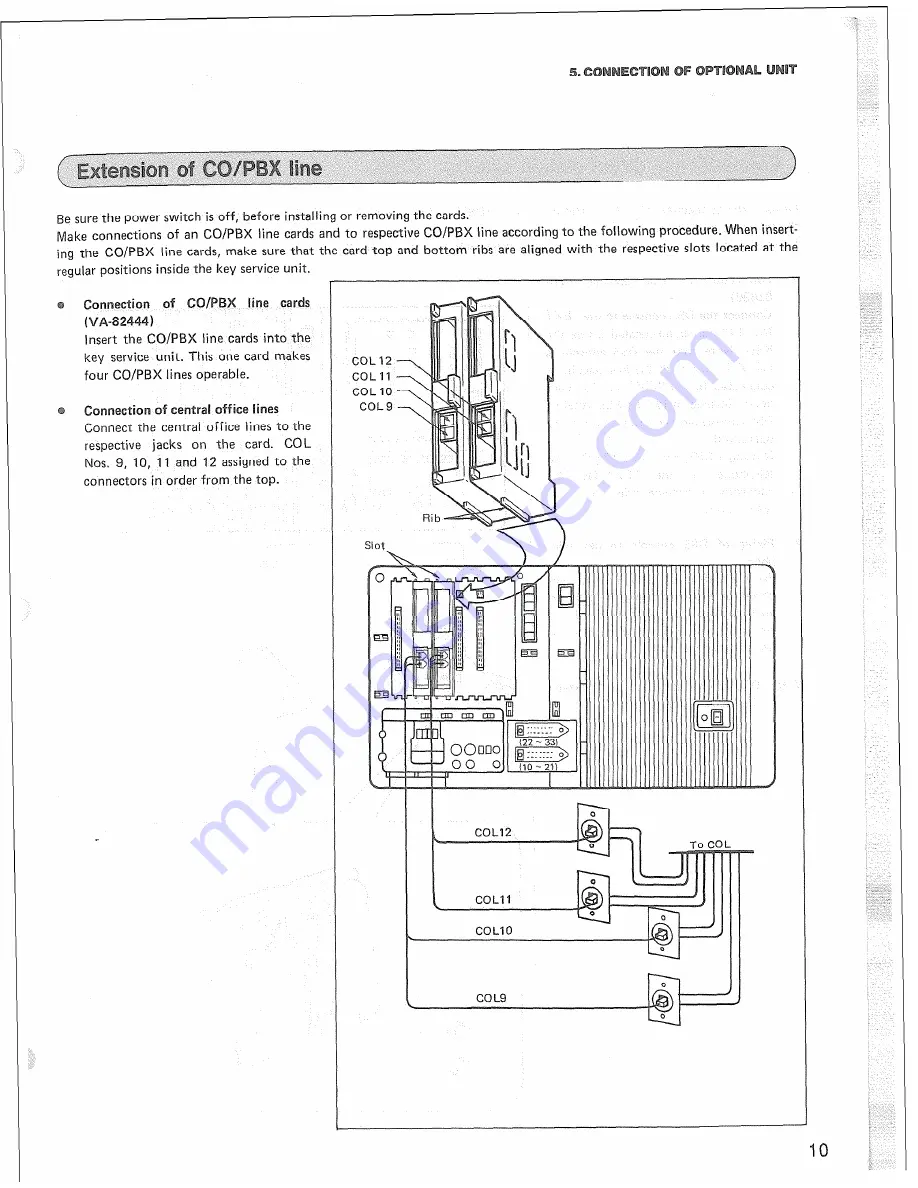 Panasonic Easa-Phone VA-12020 Installation Manual Download Page 13