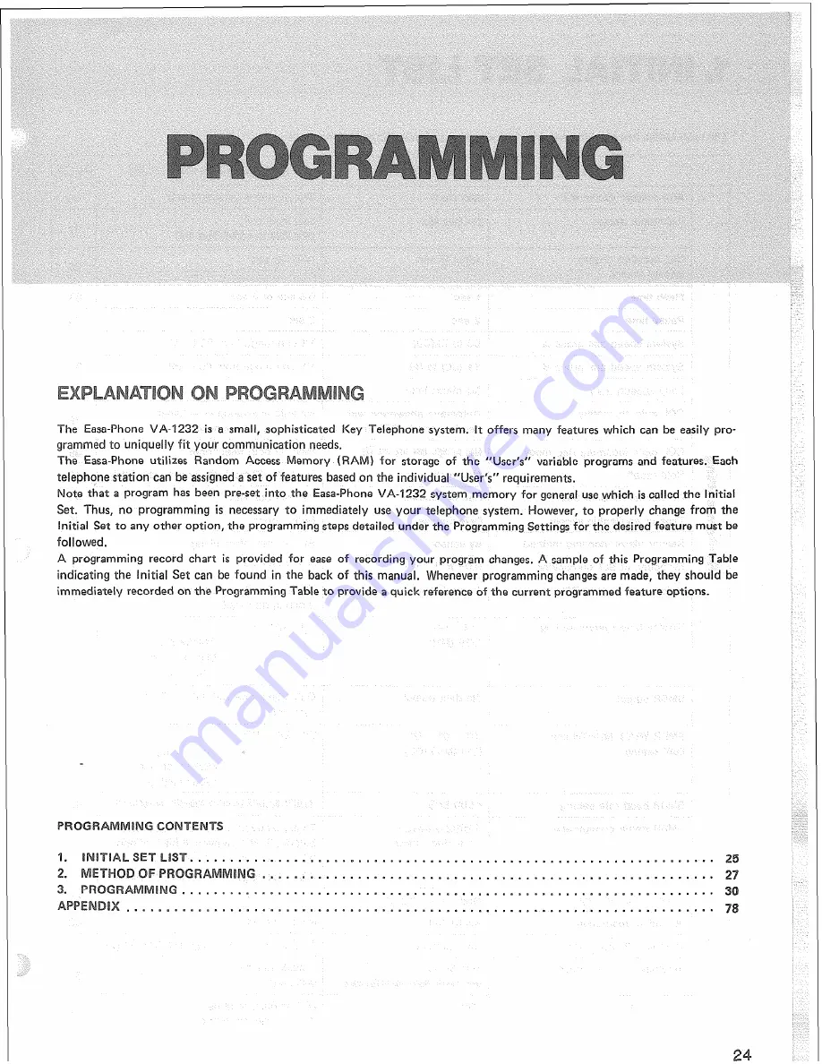 Panasonic Easa-Phone VA-12020 Installation Manual Download Page 27