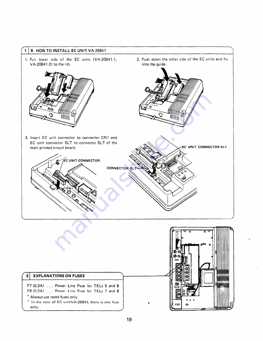 Panasonic Easa-Phone VA-208 Installation Manual Download Page 21