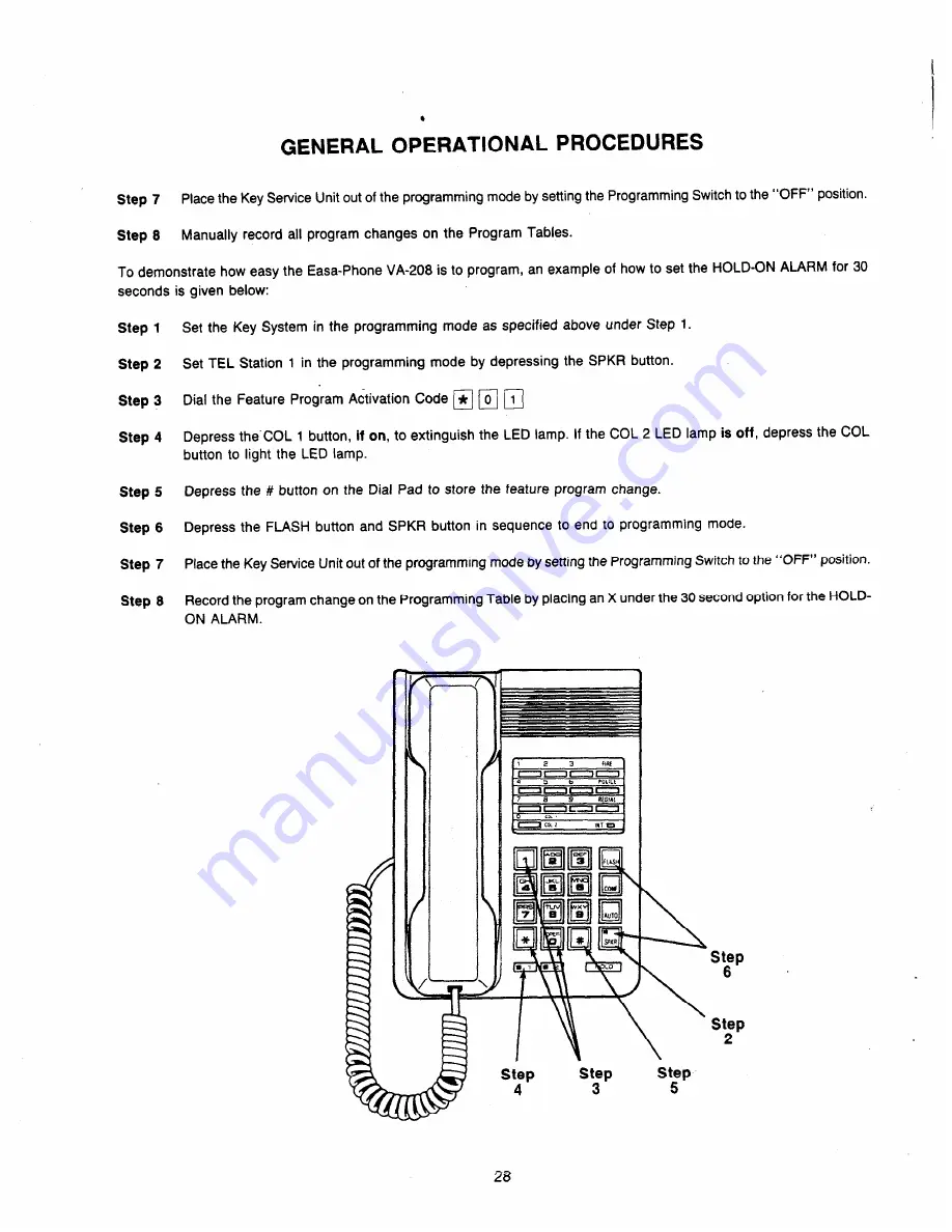 Panasonic Easa-Phone VA-208 Скачать руководство пользователя страница 30