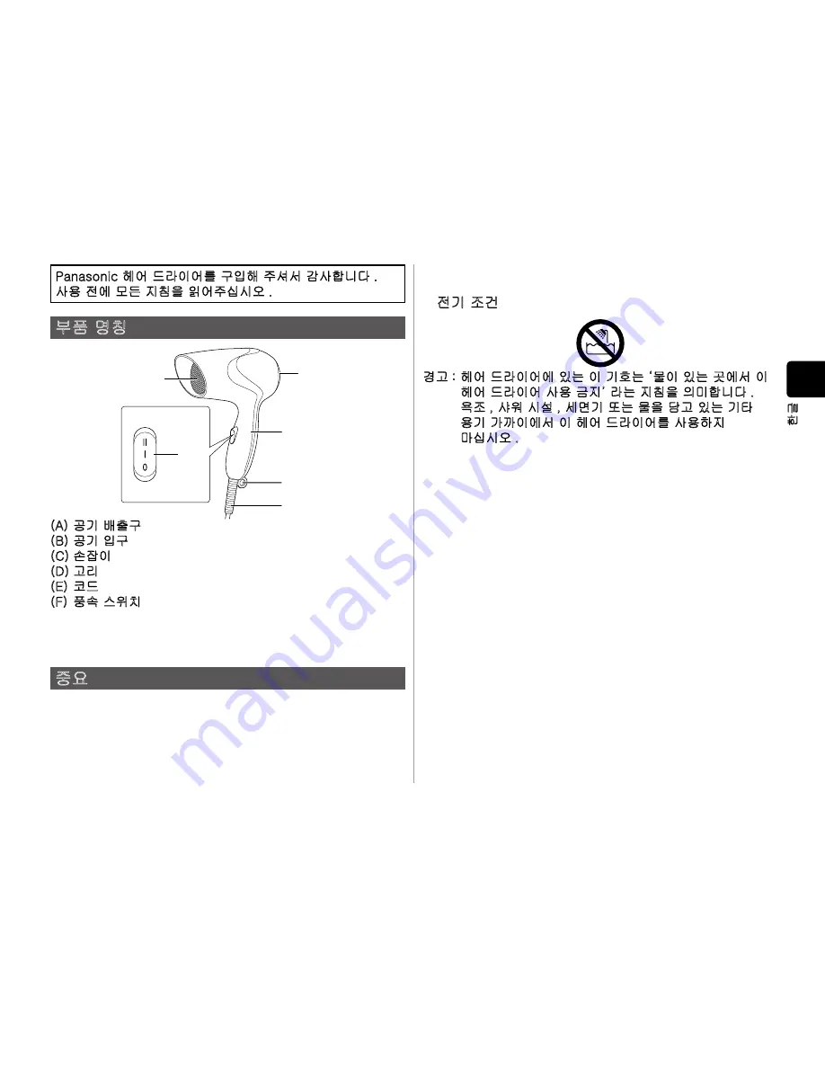 Panasonic EH-ND11 Operating Instructions Manual Download Page 5