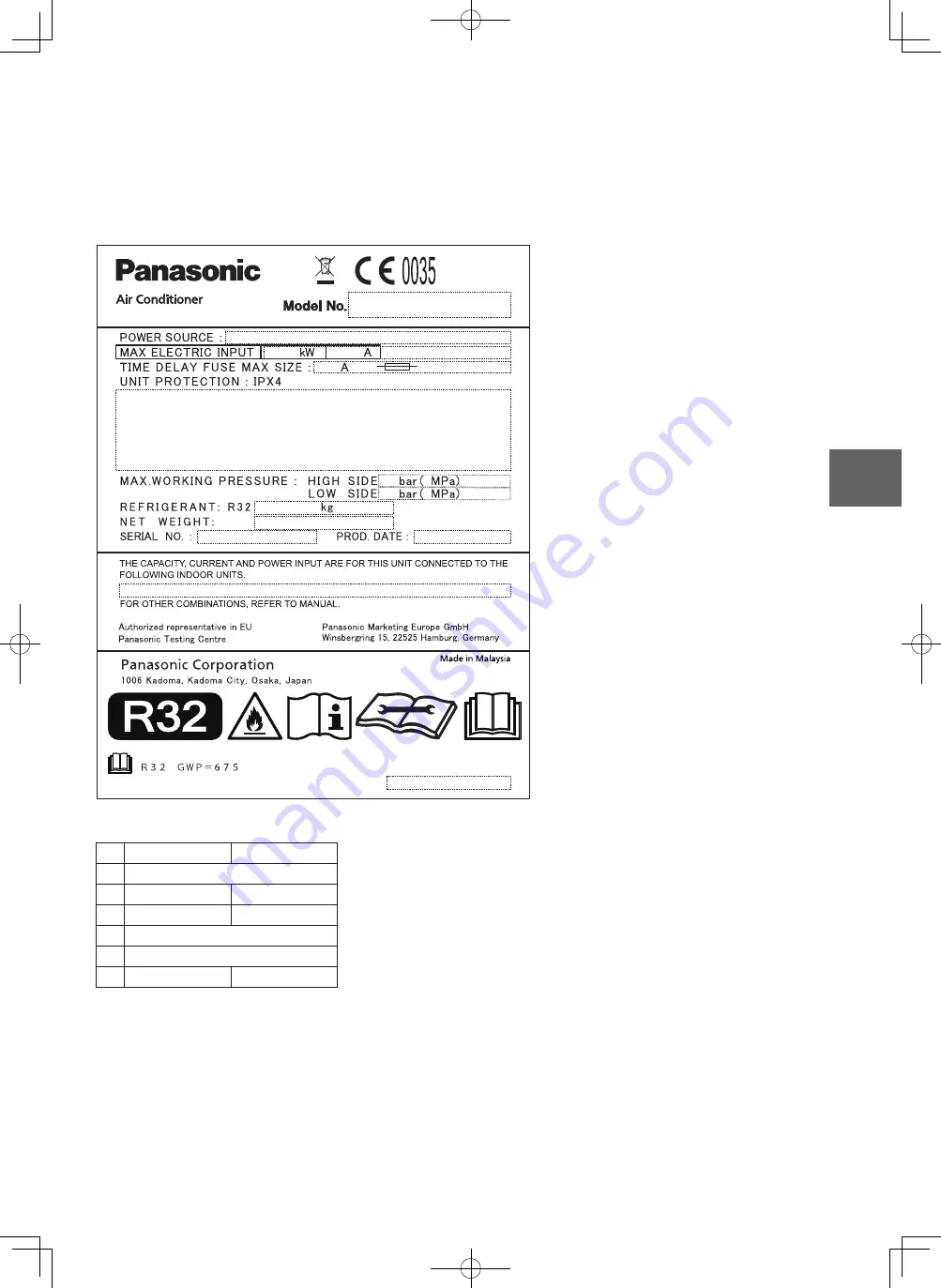 Panasonic Elite Big PAC-i U-200PZH2E8 Скачать руководство пользователя страница 19