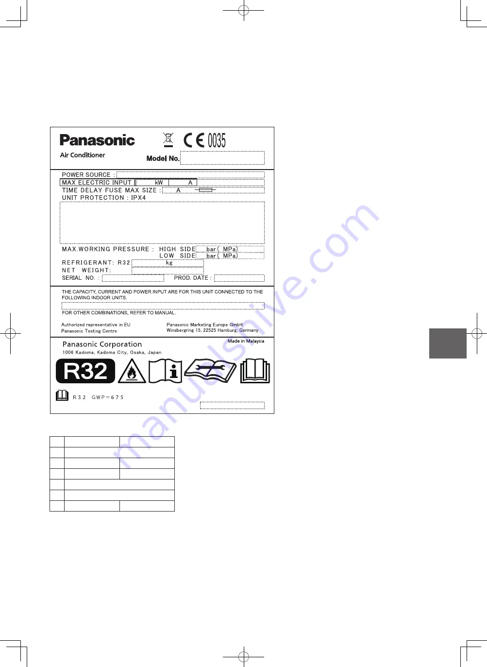 Panasonic Elite Big PAC-i U-200PZH2E8 Скачать руководство пользователя страница 37