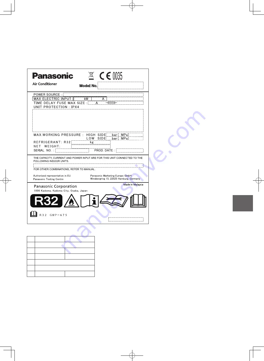 Panasonic Elite Big PAC-i U-200PZH2E8 Operating Instructions Manual Download Page 43