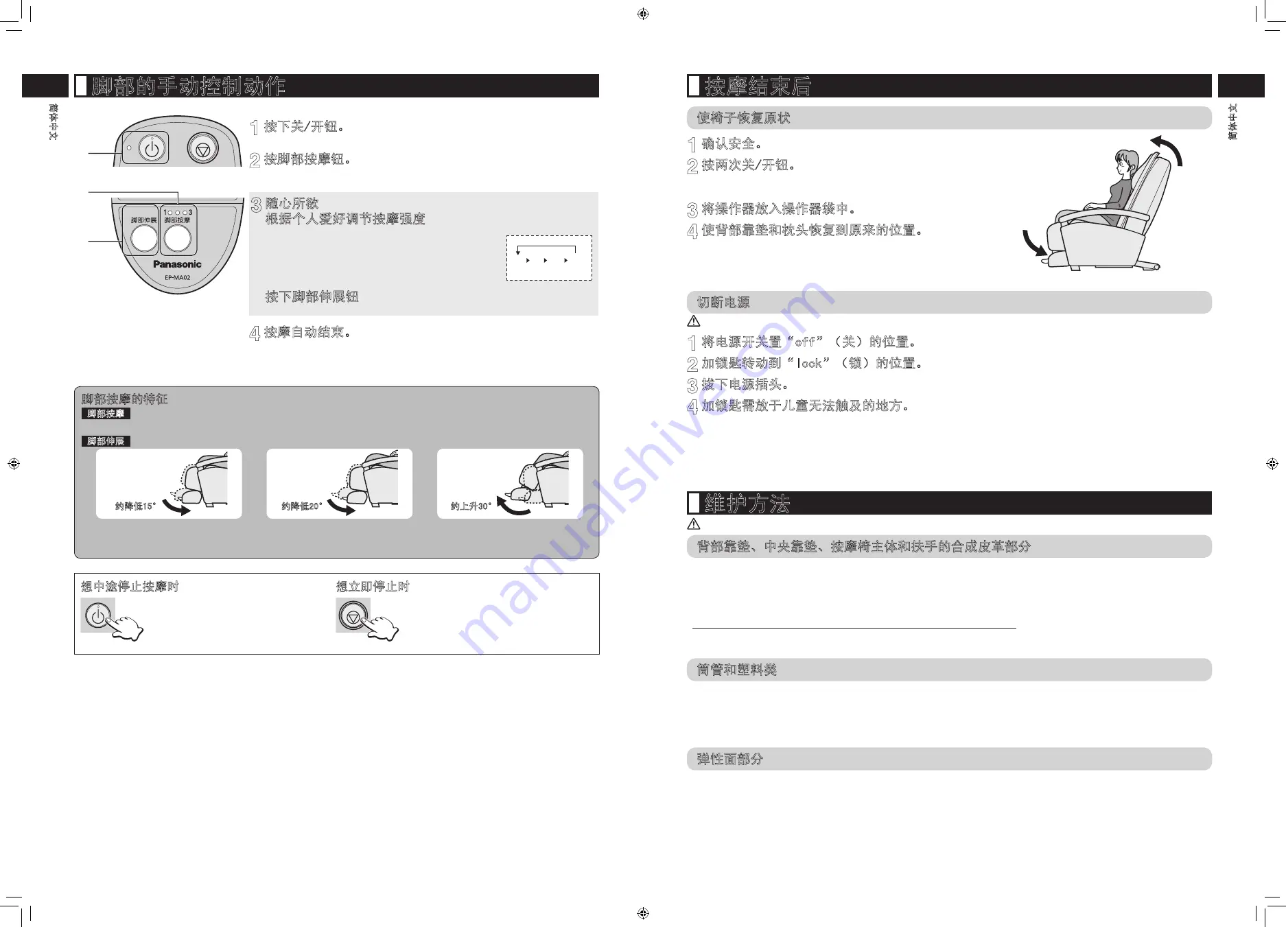 Panasonic EP-MA02 Operating Instructions Manual Download Page 8