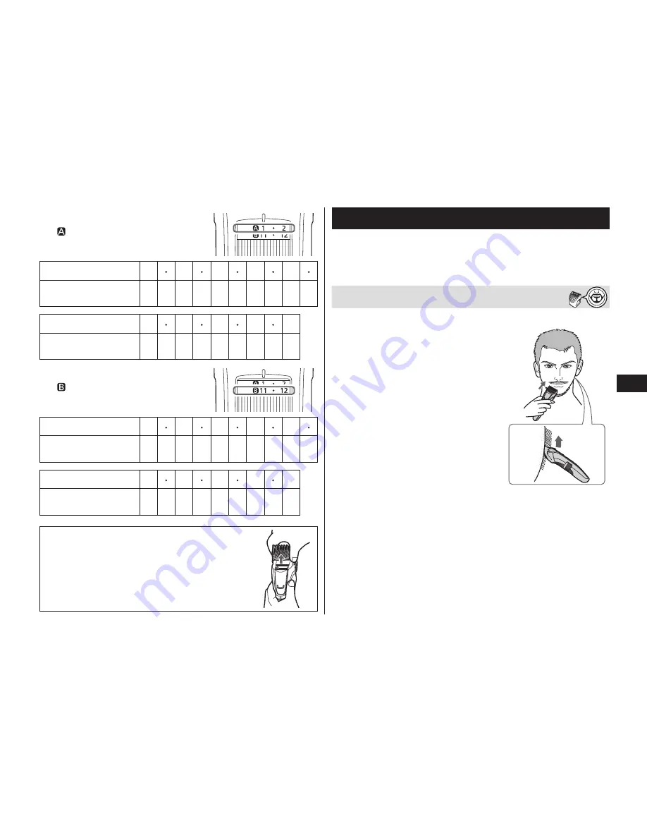 Panasonic ER-GB60 Operating Instructions Manual Download Page 65