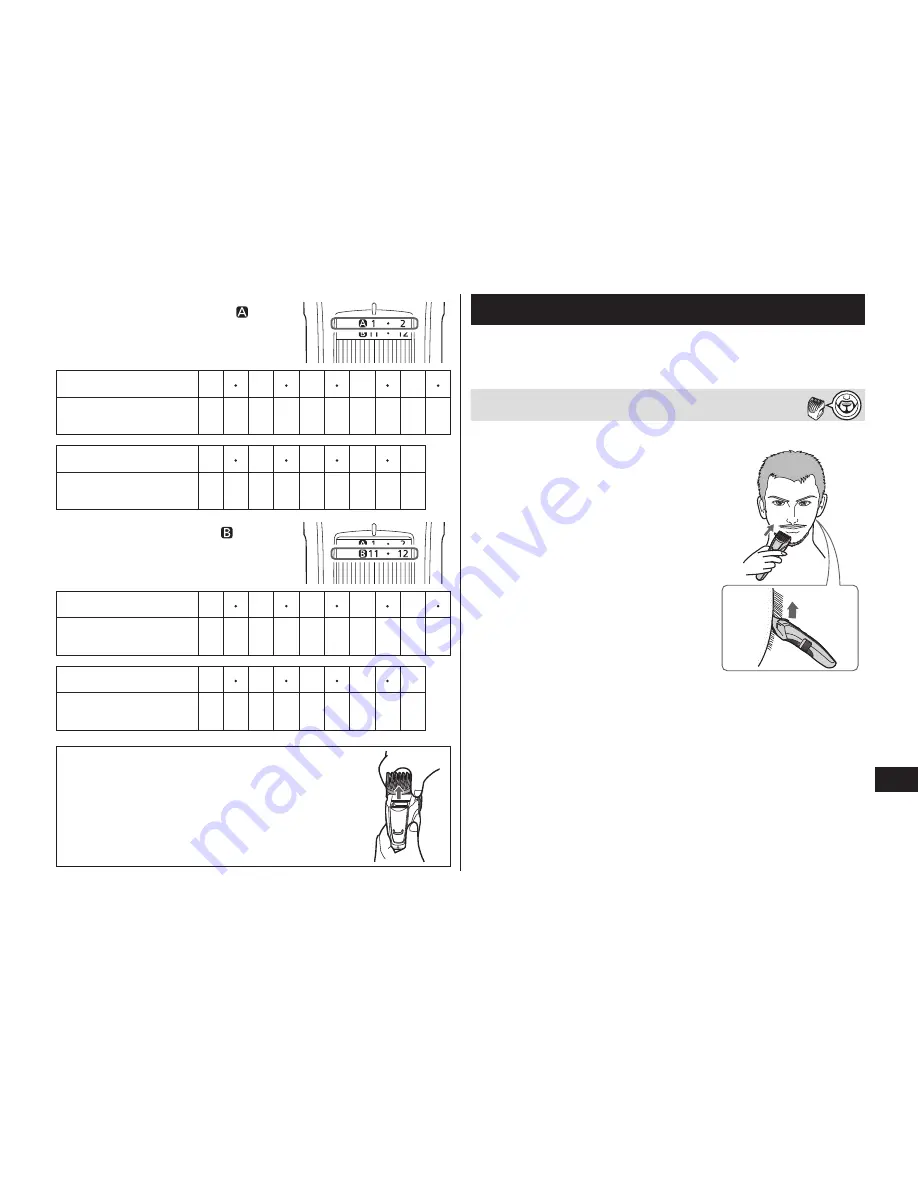 Panasonic ER-GB60 Operating Instructions Manual Download Page 117