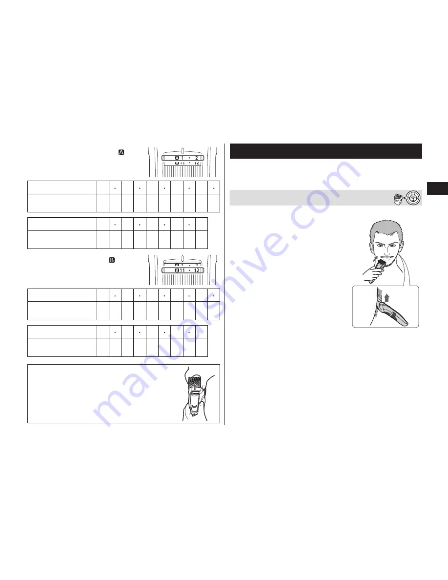 Panasonic ER-GB60 Operating Instructions Manual Download Page 167