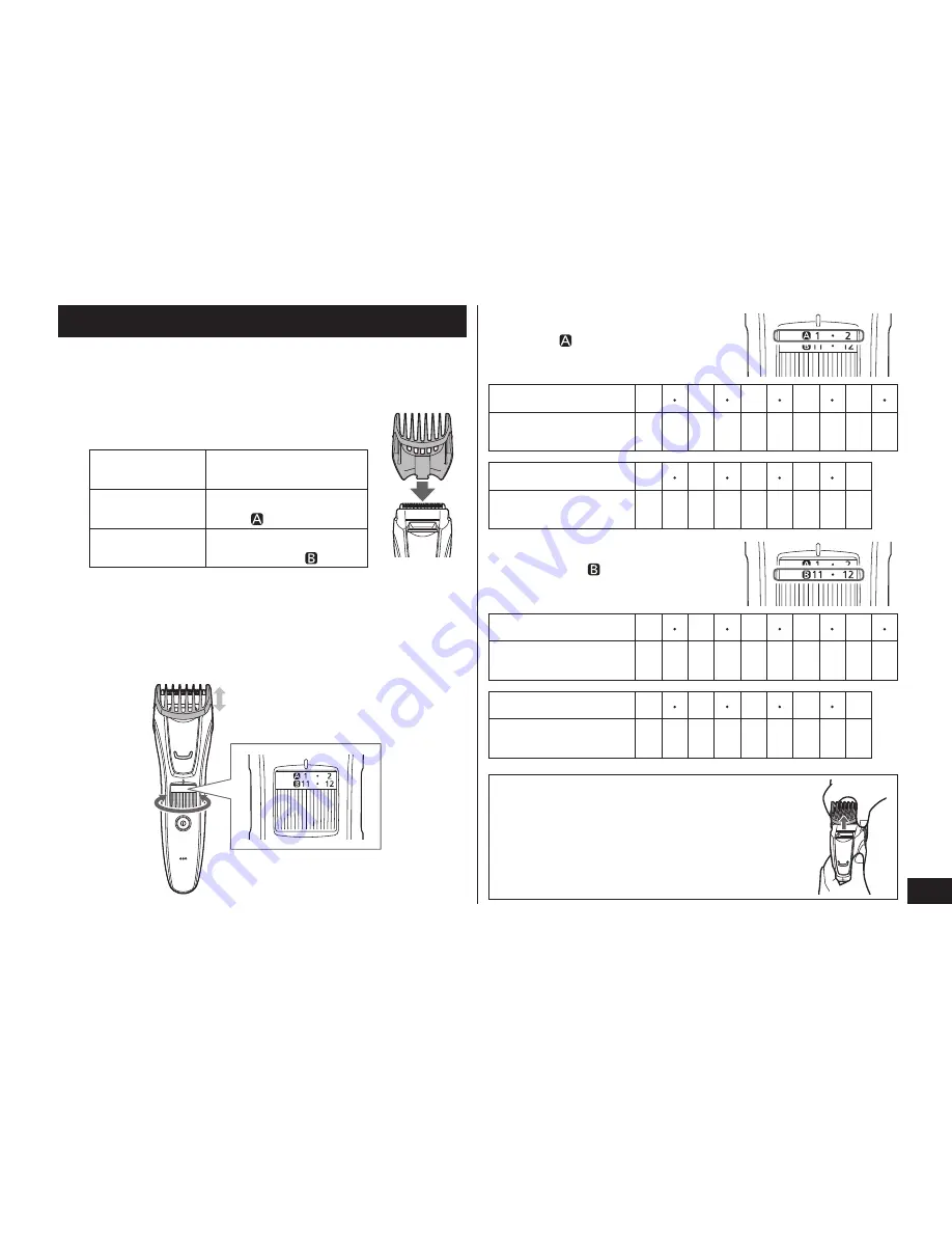 Panasonic ER-GB60 Operating Instructions Manual Download Page 269