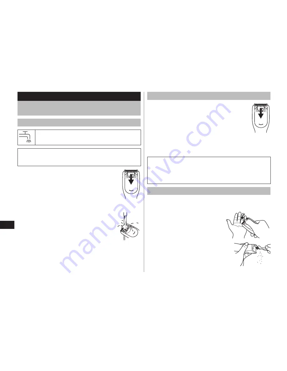 Panasonic ER?GC20 Operating Instructions Manual Download Page 37