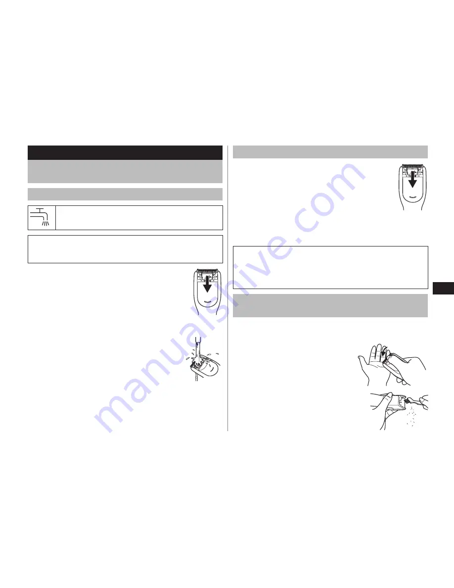 Panasonic ER?GC20 Operating Instructions Manual Download Page 72