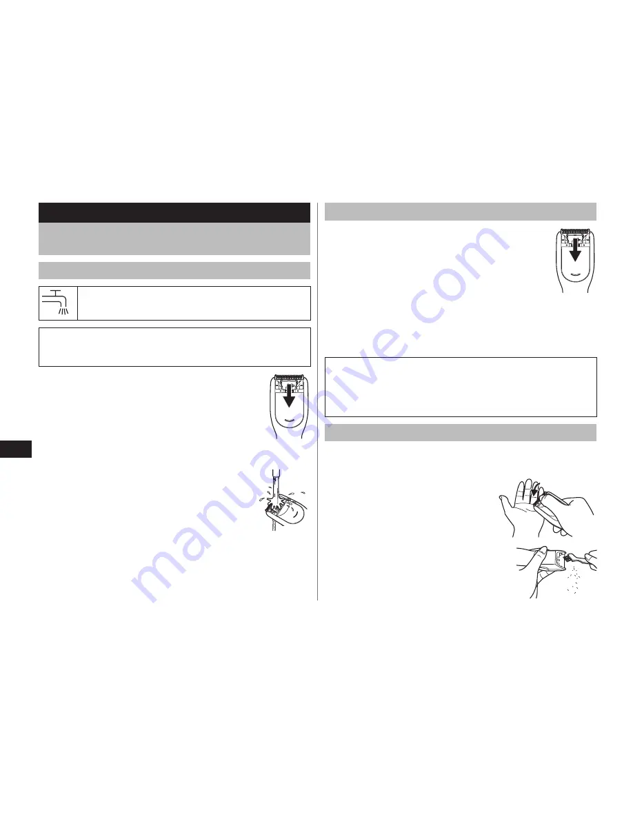 Panasonic ER?GC20 Operating Instructions Manual Download Page 77