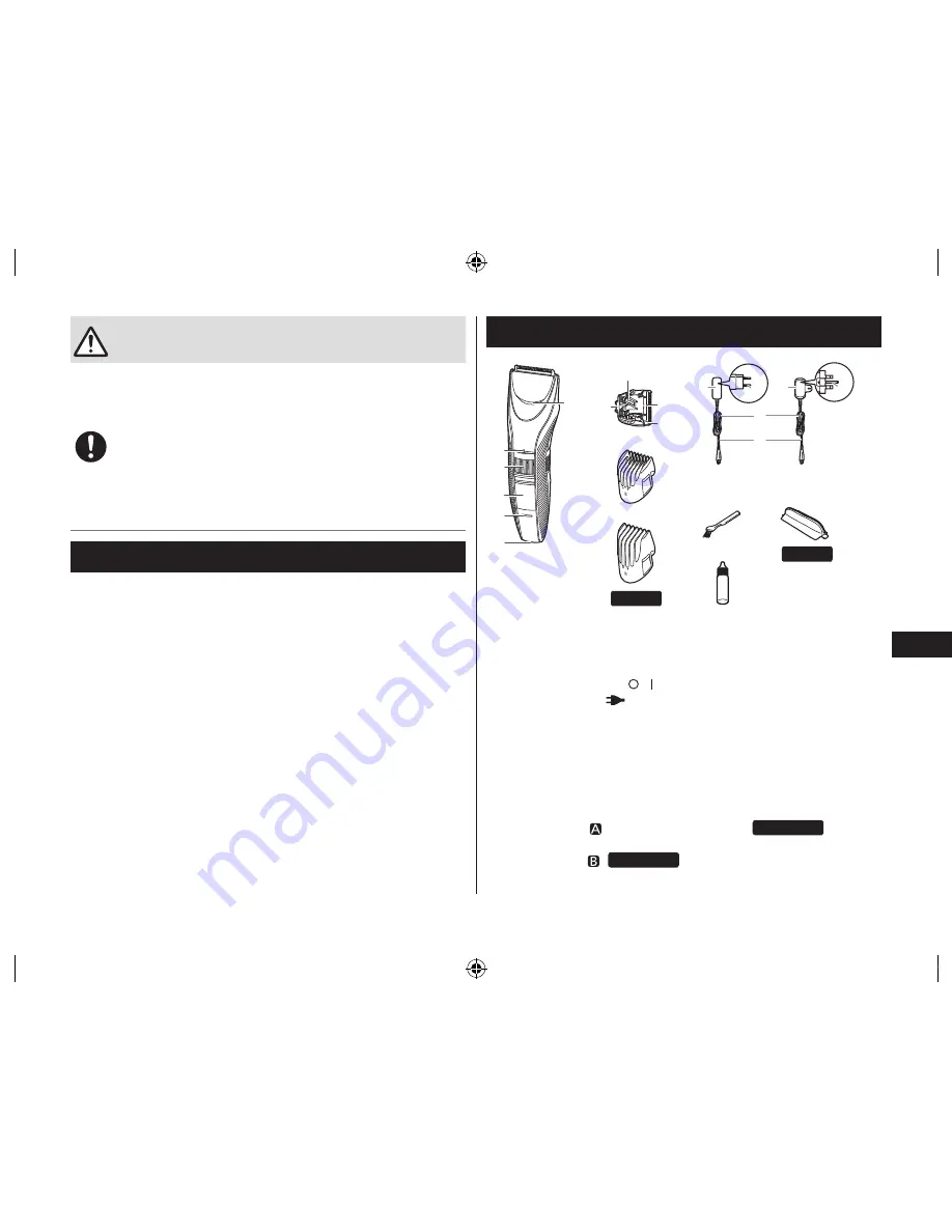 Panasonic ER-GC51 Operating Instructions Manual Download Page 73