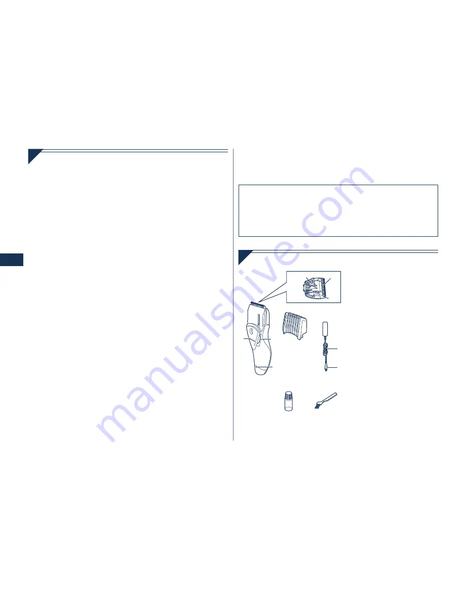 Panasonic ER2061 Operating Instructions Manual Download Page 50