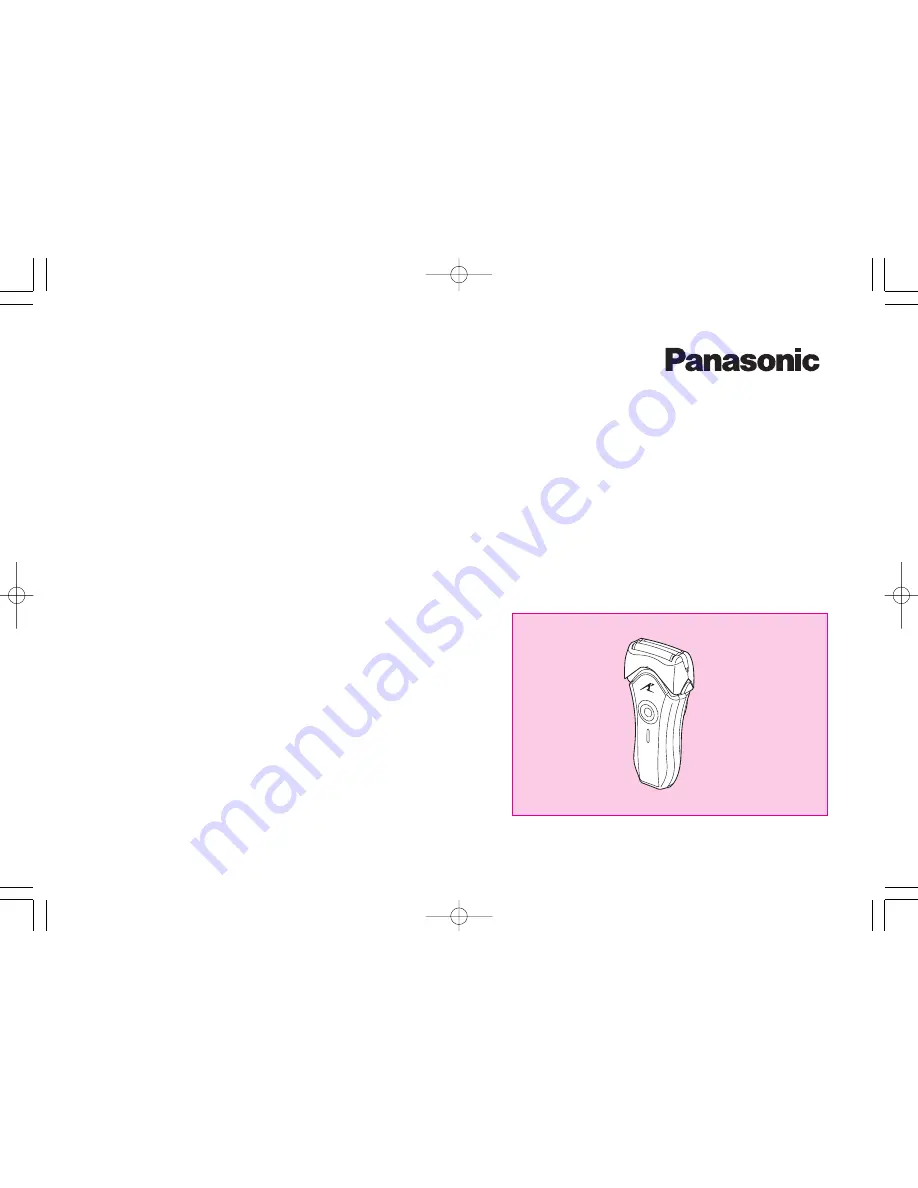 Panasonic ES-8807 Скачать руководство пользователя страница 1