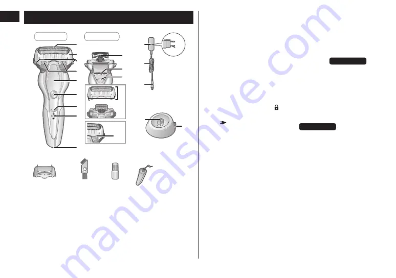 Panasonic ES-BST2R Operating Instructions Manual Download Page 10