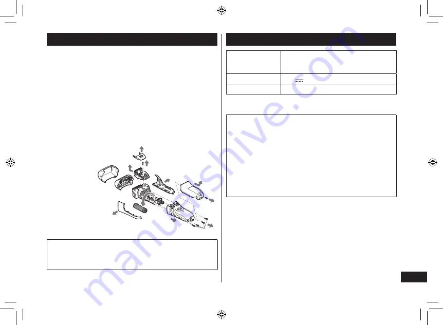 Panasonic ES-CT21 Operating Instructions Manual Download Page 65