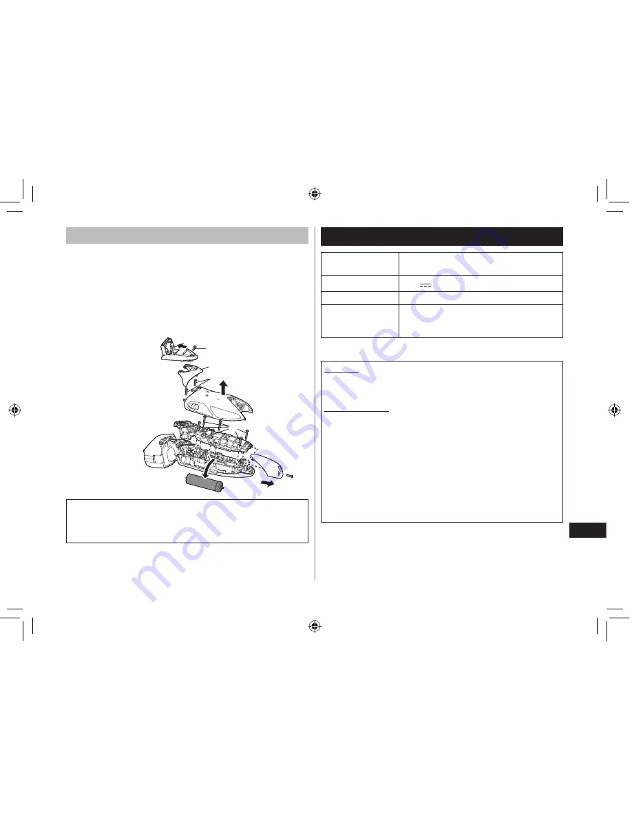 Panasonic ES-LF51 Operating Instructions Manual Download Page 121