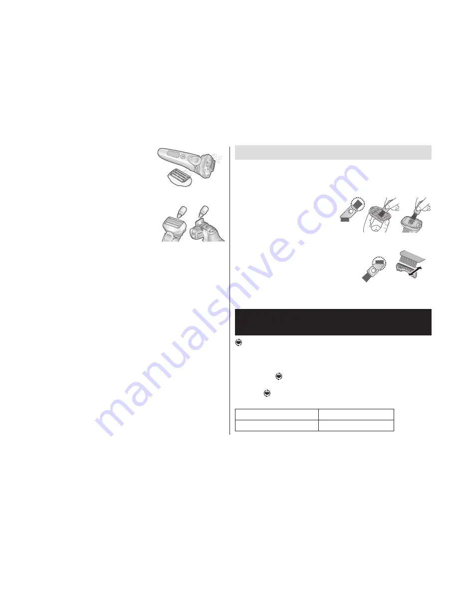 Panasonic ES-LV6N Operating Instructions Manual Download Page 70