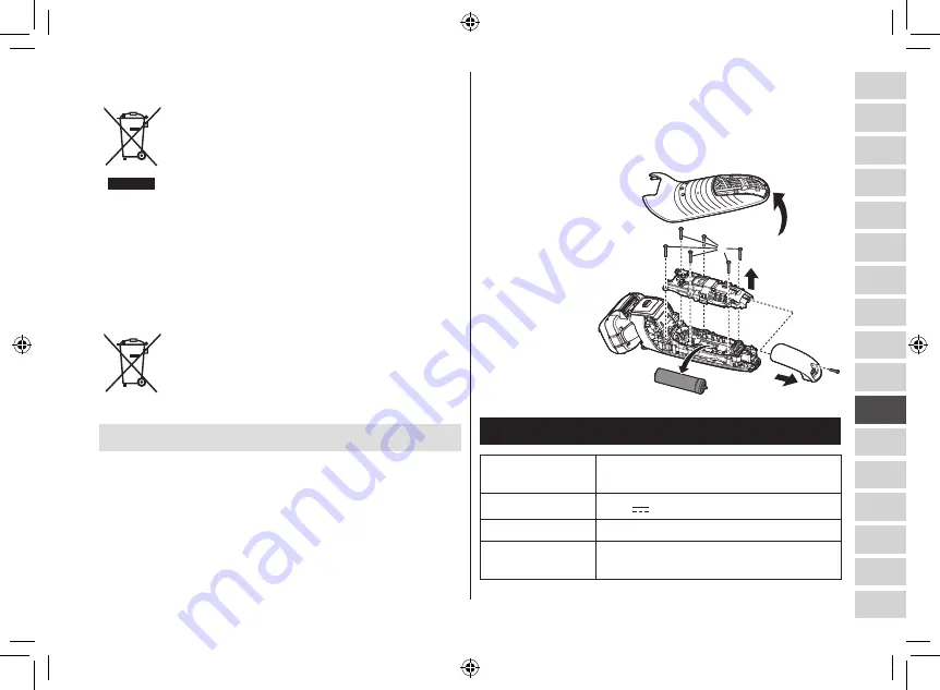 Panasonic ES-LV6U Operating Instructions Manual Download Page 219