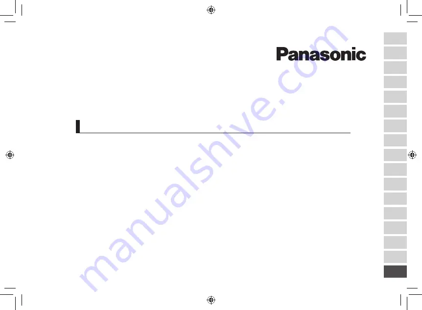 Panasonic ES?LV95 Operating Instructions Manual Download Page 381