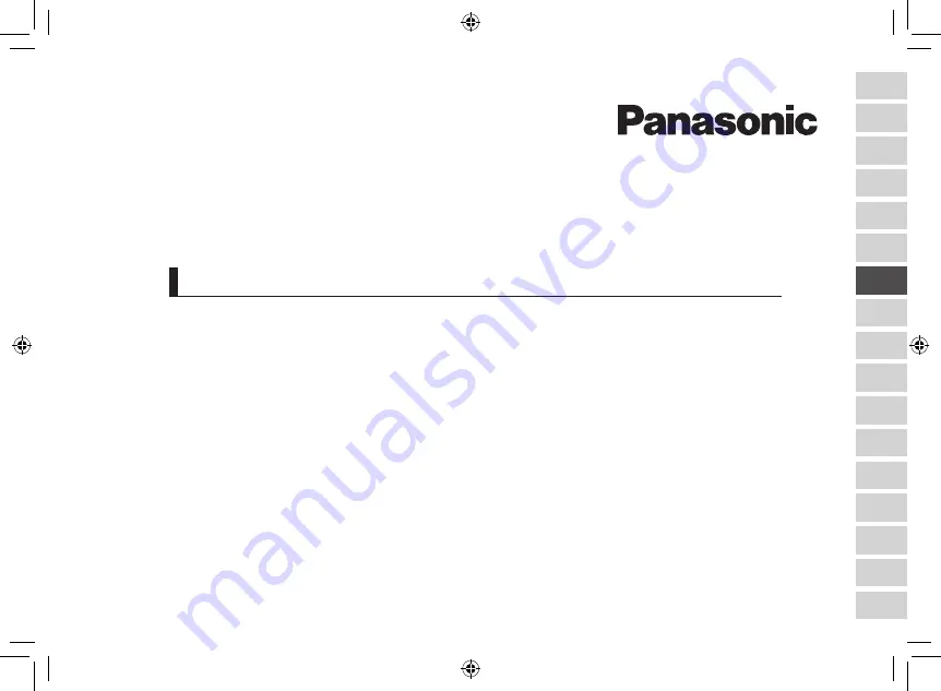 Panasonic ES-LV9Q Operating Instructions Manual Download Page 157