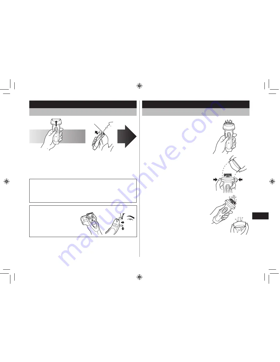 Panasonic ES-RL21 Operating Instructions Manual Download Page 38